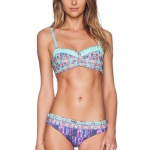 Maaji pineapple stakes bikini set, reversible